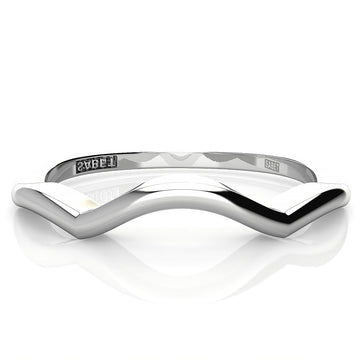 Contour Diamond Wedding Band